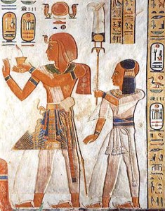 Egyptian ostrich fan